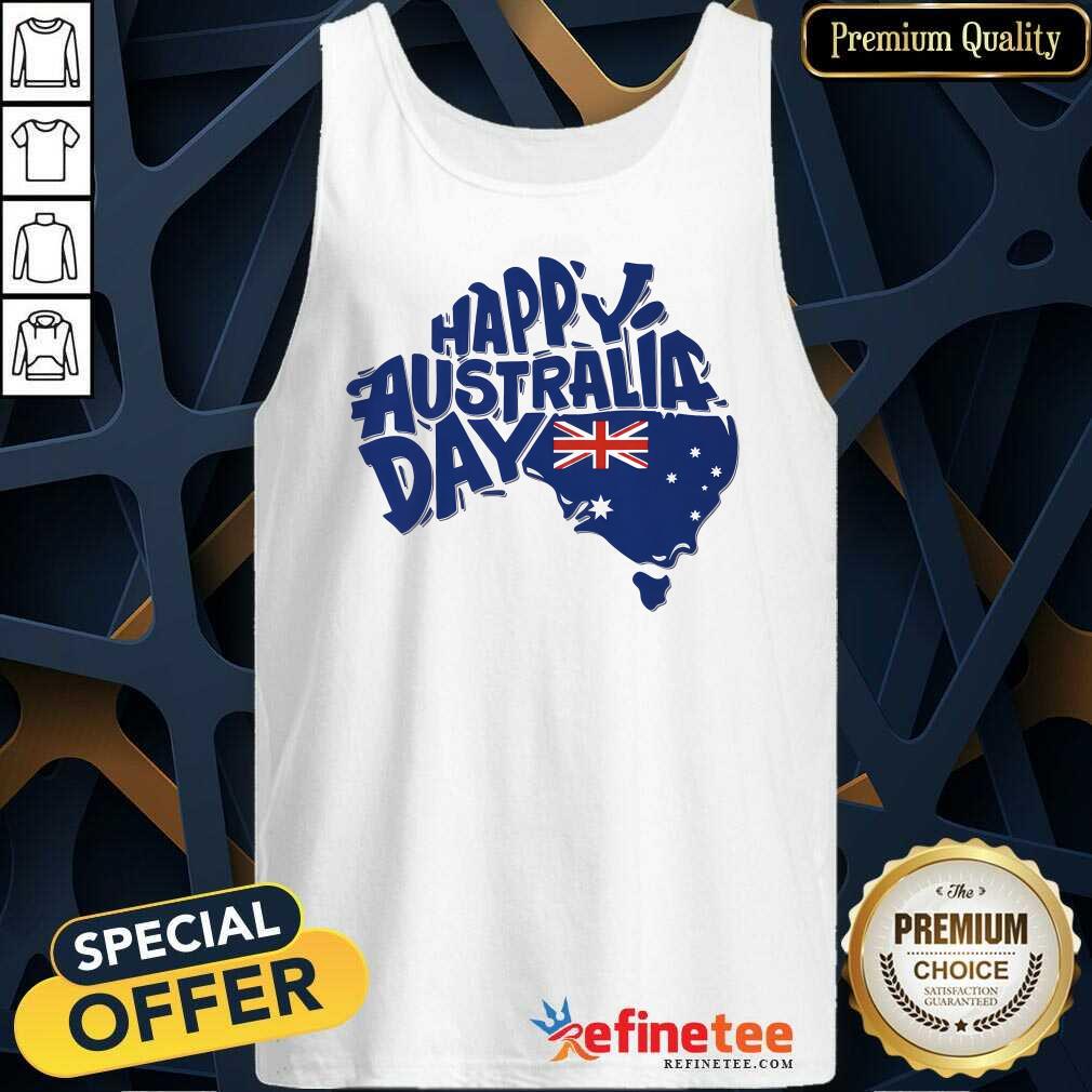 Happy Australia Day tank-top