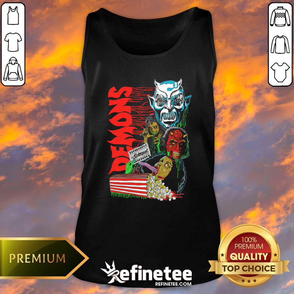 Demons Retro Horror Tank-top