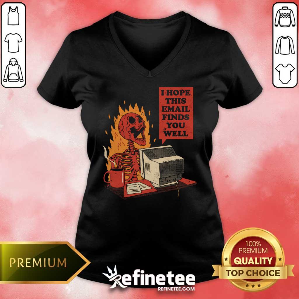 Hot Fire You Got Mail V-neck