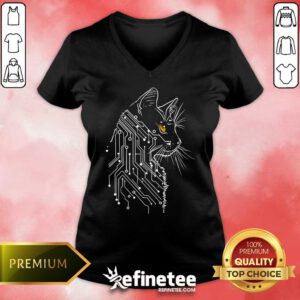 Official Cyberpunk Cat Of Tomorrow V-neck