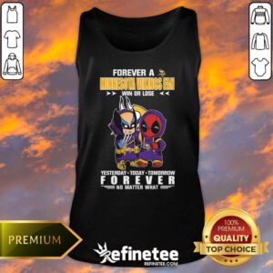 Top A Minnesota Vikings x Marvel Fan Yesterday Today Tomorrow Tank-top