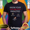 Awesome Know Your Parasites Dog Tick Deer Tick Canadian Tick T-Shirt