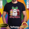 Good Cute Merry Fluffmas Reindeer Antlers Christmas Cat T-Shirt