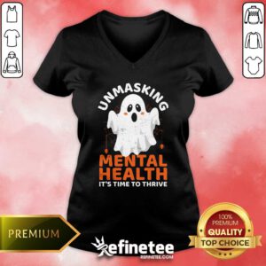 Official Mental Health Nurse Halloween V-neck