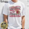 Alt Text: Awesome Louisville Cardinals Baller Bounce T-Shirt featuring vibrant team colors and stylish design for fans.