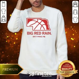 Funny Big Red Rain Britt Prince Sweater