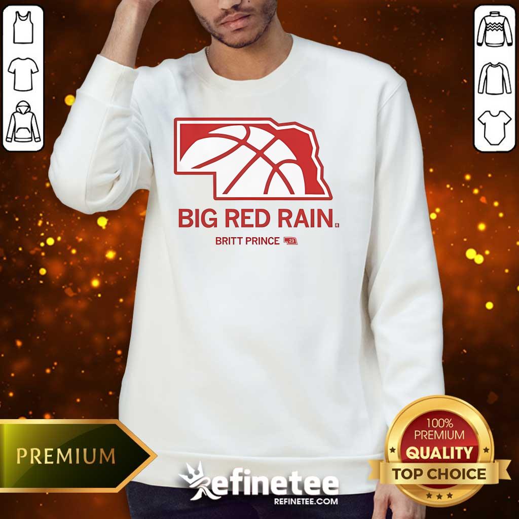 Funny Big Red Rain Britt Prince Sweater