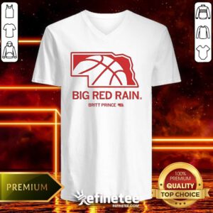 Funny Big Red Rain Britt Prince V-neck