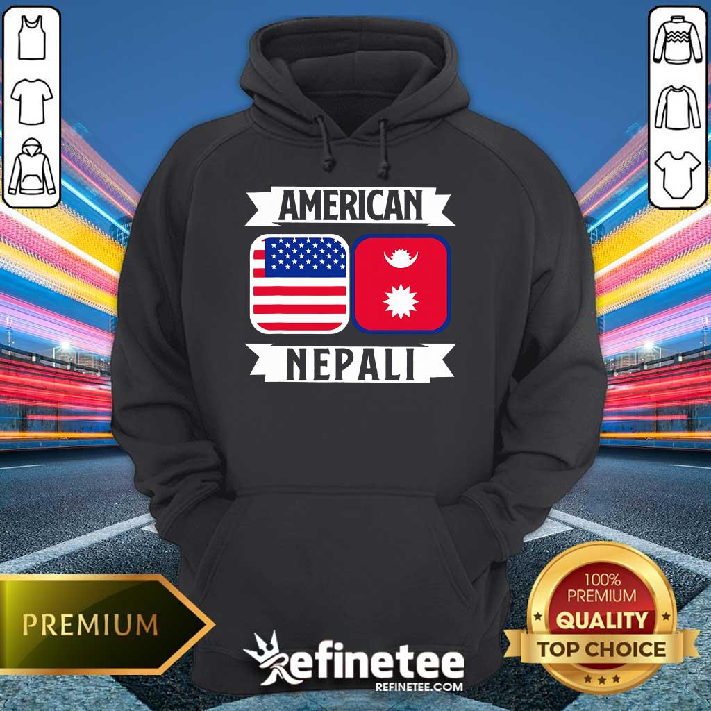 Good American Nepal Nepali Flag Hoodie