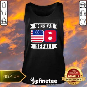 Good American Nepal Nepali Flag Tank-top