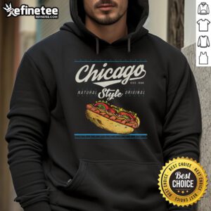 Colorful Good Chicago Hot Dog hoodie, perfect summer souvenir for tourists enjoying Chicago's iconic food scene.