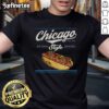 Good Chicago Hot Dog souvenir T-shirt featuring a vibrant hotdog graphic, perfect for tourists enjoying summer in Chicago.