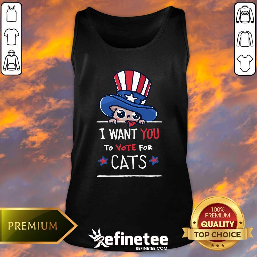 Good Cute You Should Vote For Cats Tank-top