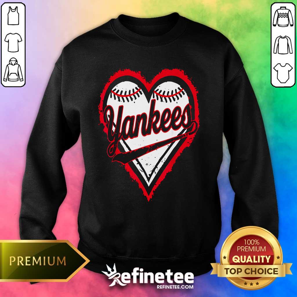 Good Yankees Name Hearts Style Classic Sweater