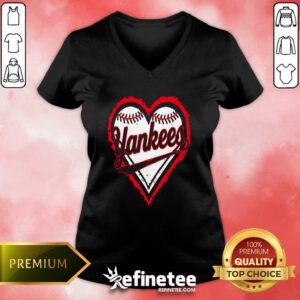 Good Yankees Name Hearts Style Classic V-neck