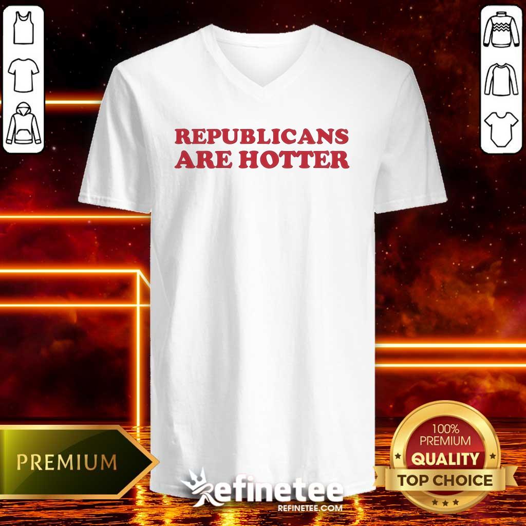 Hot Morgonn Mcmichael Wearing Republicans Are Hotter V-neck