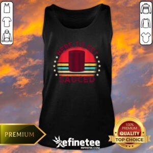 Hot Sauced Cranberry Thanksgiving Holiday Humor Sunset Tank-top