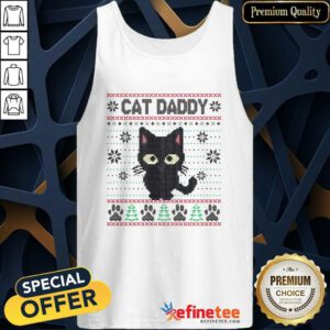 Nice Cute Kitty Cat Lover Xmas Cat Ugly Christmas Tank-top