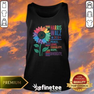 Nice Harris Walz 2024 Peace Love Equality Hope Tank-top