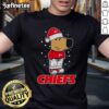 Nice Just A Chill Guy Chiefs Christmas T-Shirt featuring a festive design perfect for Kansas City Chiefs fans.
