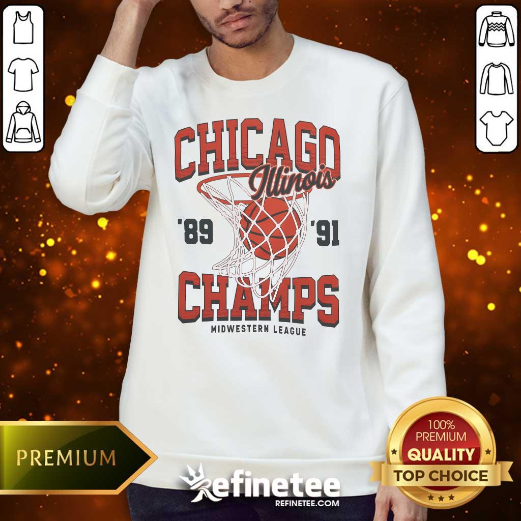 Official Chicago Champs 1989 1991 Sweater