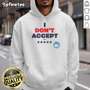 Kamala Harris 'I Don't Accept Support' hoodie in Chicago, featuring bold branding and a stylish design for fans.