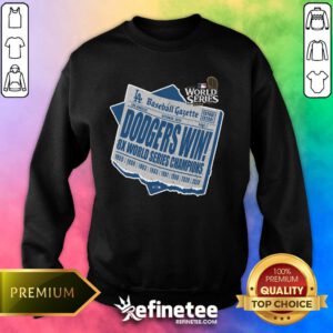 Official Los Angeles Dodgers 2024 8 Times World Series Champions Sweater