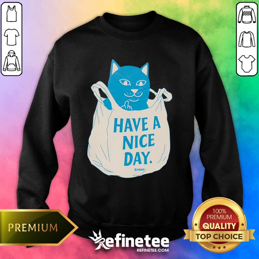 Original Cat Have A Nice Day In My Bag Sweater