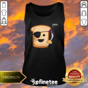 Original Cute Pirate Toast Tank-top