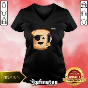 Original Cute Pirate Toast V-neck