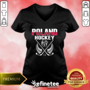 Original Poland Ice Hockey Fans Jersey Polish Hockey Team Supporter V-neck