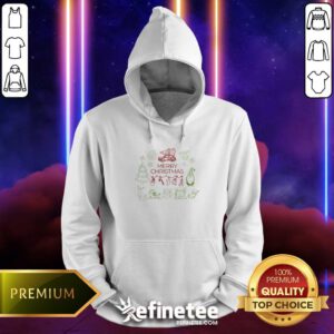 Pretty Merry Christmas Line Art Hoodie