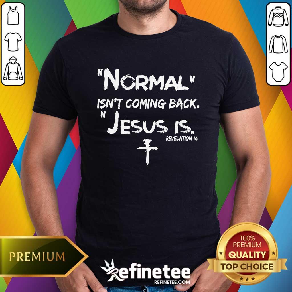 Pretty Normal Isn't Coming Back Jesus Is T-Shirt