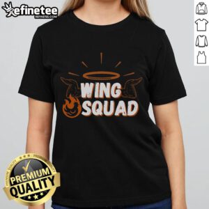 Top Chicken BBQ Wings Squad family party tee for wing lovers, showcasing a fun design perfect for casual gatherings.