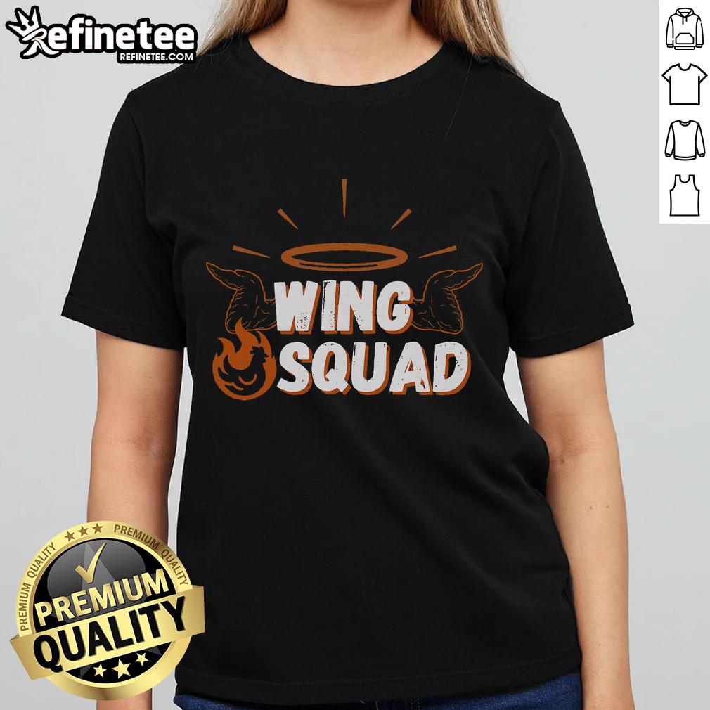 Top Chicken BBQ Wings Squad family party tee for wing lovers, showcasing a fun design perfect for casual gatherings.
