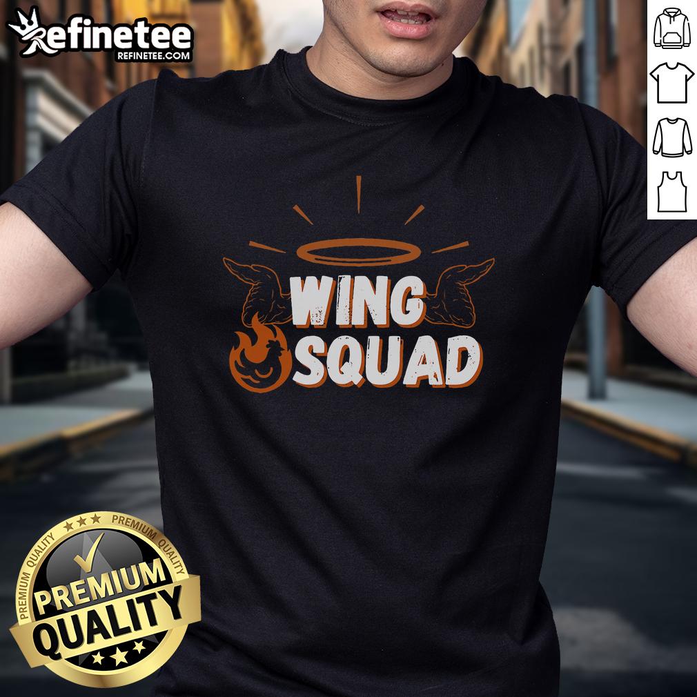 Top Chicken BBQ Wings Squad T-Shirt for family parties, perfect for wing lovers celebrating together.