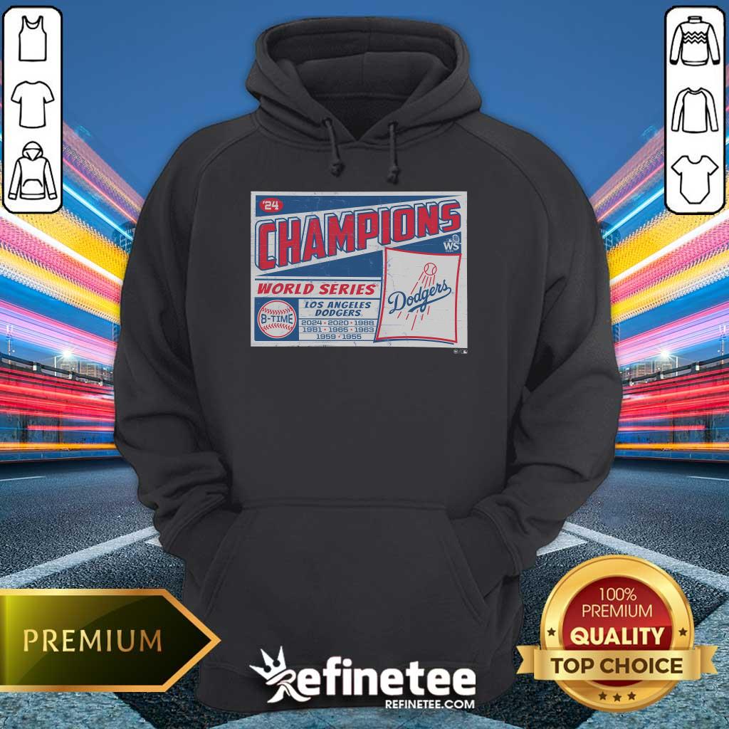 Top Los Angeles Dodgers 2024 8-Time World Series Champions Hoodie