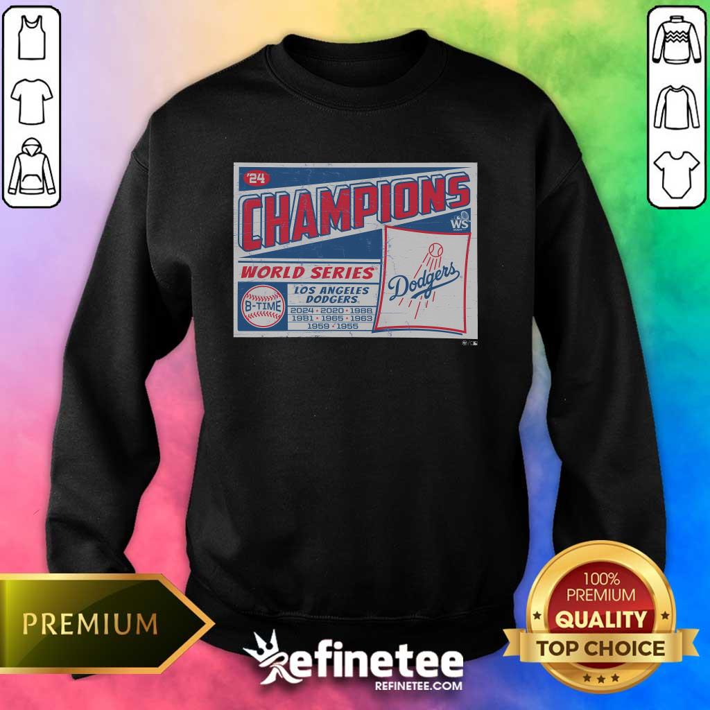 Top Los Angeles Dodgers 2024 8-Time World Series Champions Sweater