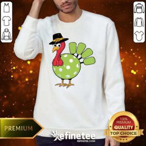 Top Thanksgiving Turkey Pickleball Pickle Ball Sweater