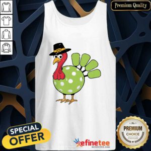Top Thanksgiving Turkey Pickleball Pickle Ball Tank-top