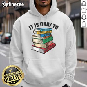 Funny book stack hoodie for grumpy people, featuring satirical humor designs perfect for humor lovers.