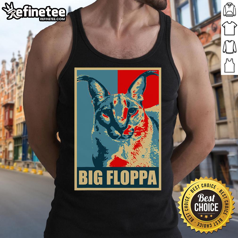 Good Big Floppa Caracal Cat Meme Tank Top featuring a playful caracal cat design perfect for meme lovers.