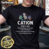 Good Cation Science Cat T-Shirt for Chemistry Students and Teachers featuring a playful cat and chemistry-themed design.