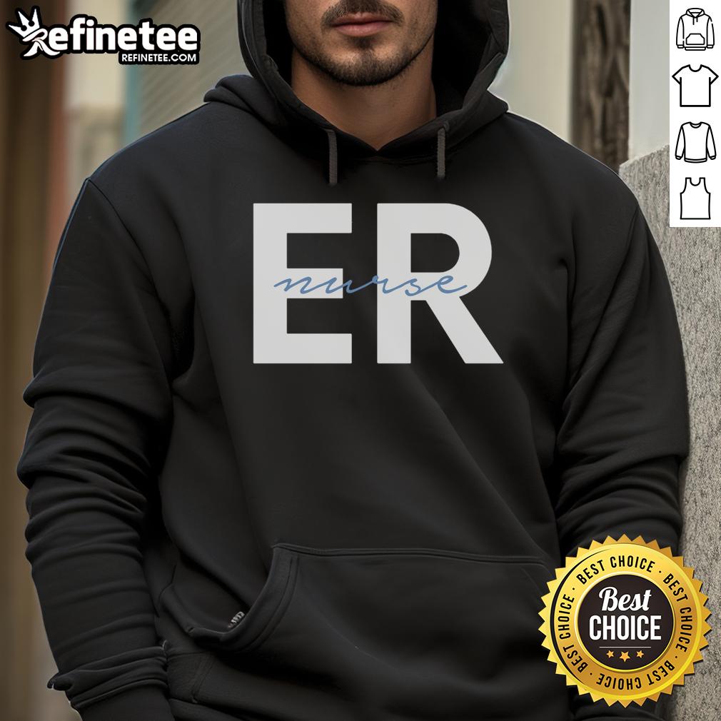 Alt Text: Good Emergency Room ER Nurse Registered Nurse Hoodie in navy blue, perfect for dedicated healthcare professionals.