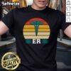 Vintage retro style 'Good ER Nurse' t-shirt design, perfect for emergency room nurses and healthcare professionals.