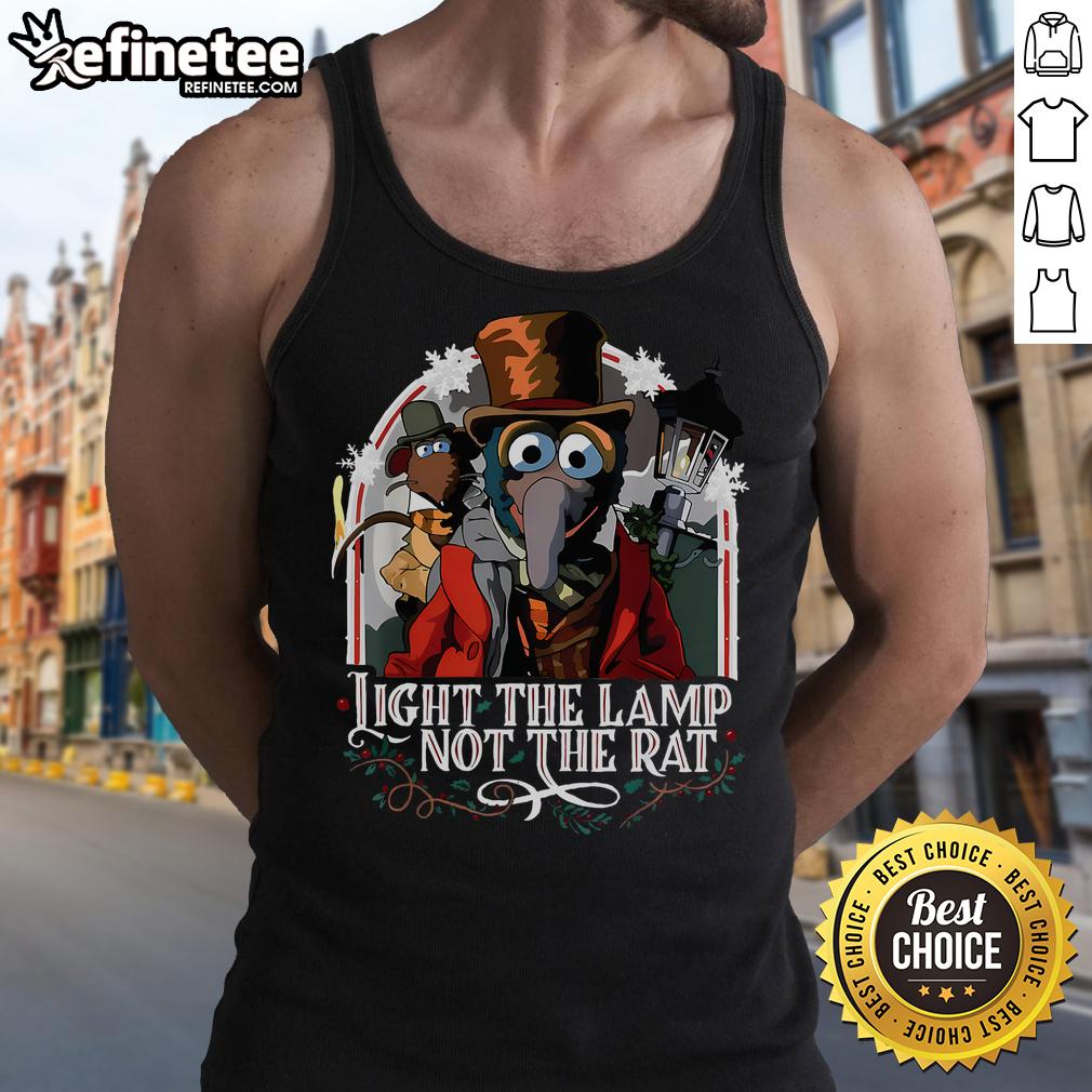 Good Light The Lamp Not The Rat Christmas Tank Top featuring festive design and vibrant colors for holiday celebrations.