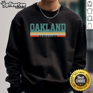 Comfortable Oakland, California cooling sweatshirt perfect for casual wear and outdoor activities.