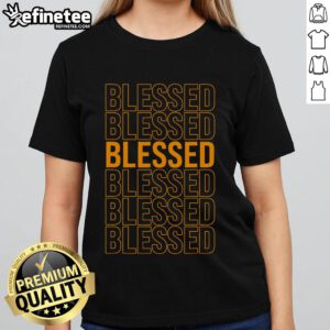 Good Orange Blessed Orange Ladies Tee featuring a vibrant design, perfect for casual wear and expressing positivity.
