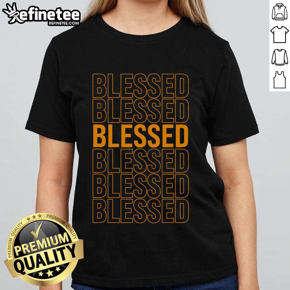 Good Orange Blessed Orange Ladies Tee featuring a vibrant design, perfect for casual wear and expressing positivity.