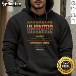 Funny African American hoodie featuring 'Good Seven Days of Kwanzaa' design, perfect for celebrating the holiday season.